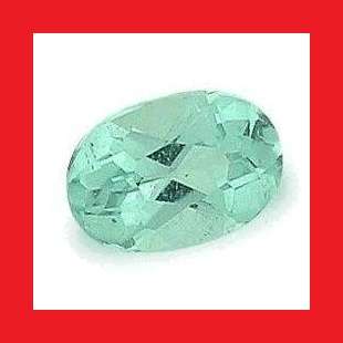 APATITE - NEON GREEN BLUE OVAL FACET - 0.89cts