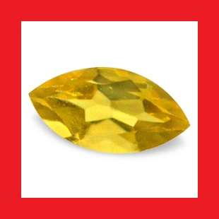 CITRINE -  GOLDEN YELLOW MARQUISE FACET - 0.16cts