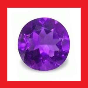 CUBIC ZIRCONIUM - VIVID PURPLE ROUND FACET - 0.83cts