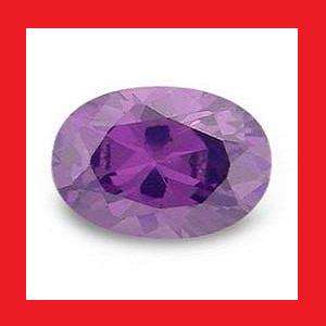 CUBIC ZIRCONIUM - RICH VIOLET OVAL FACET - 0.42cts