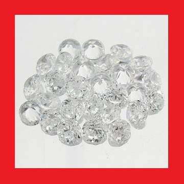 CUBIC ZIRCONIUM - AAA DIAMOND WHITE ROUND FACET - +/-0.133cts