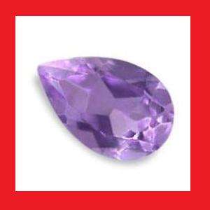 CUBIC ZIRCONIUM - AMETHYST PURPLE PEAR SHAPE FACET  - 1.15cts