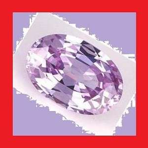 CUBIC ZIRCONIUM - LAVENDER OVAL FACET - 1.34cts