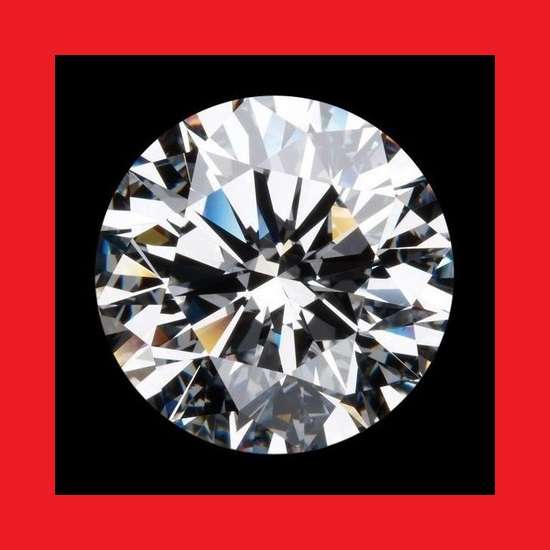 SYNTHETIC DIAMOND - 5A BLUE WHITE ROUND FACET - 4.90cts