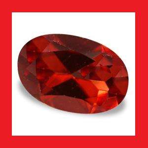 PYROPE GARNET - PINKISH ORANGE OVAL FACET - 0.58cts