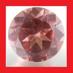 GARNET - PINK ORANGE ROUND FACET PARCEL OF 5 - 0.135cts