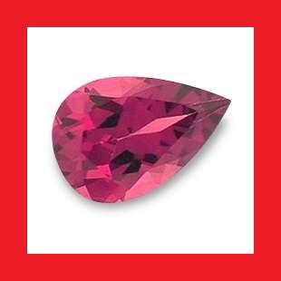 RHODOLITE GARNET - BEST PURPLE ROSE PEAR FACET - 0.235cts