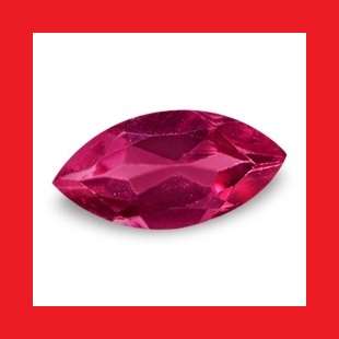 UMBALITE GARNET - RICH PURPLE RED MARQUISE CUT - 0.495cts