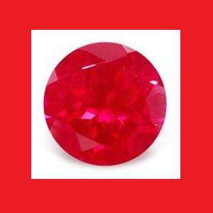 RUBY - HOT RED ROUND FACET - 1.15cts