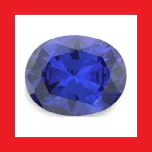 TANZANITE - VIOLET BLUE OVAL FACET DIAMOND CUT - 3.92cts