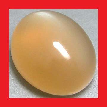 MOONSTONE (NATURAL) - RARE ORANGE OVAL CABOCHON - 7.97cts