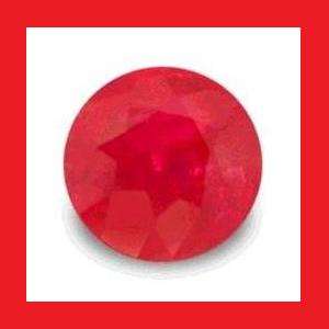 RUBY (Natural Madagascar) - Deep Red Round Facet - 0.255cts