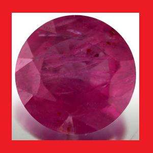 RUBY (Natural Burma) - Pigeon Blood Red Round Facet - 0.26cts