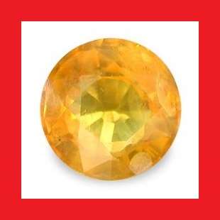 SAPPHIRE (NATURAL AFRICA) - YELLOW ORANGE ROUND FACET - 0.20cts