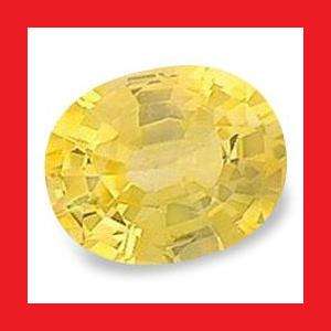 SAPPHIRE (Natural Ceylon) - Fine Canary Yellow Oval Facet - 0.285cts