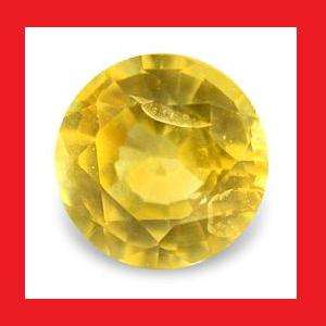 Sapphire (Natural Ceylon) - Canary Yellow Diamond Cut Round Facet - 0.07cts