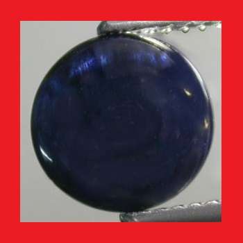 Midnight Blue Sapphire  - Round Cabochon - 4.995cts