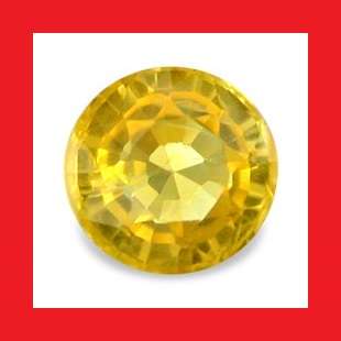 SAPPHIRE (NATURAL AFRICA) - CANARY YELLOW ROUND DIAMOND FACET - 0.250cts