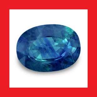 SAPPHIRE (Australia) - DEEP BLUE GREEN OVAL FACET - 0.47cts