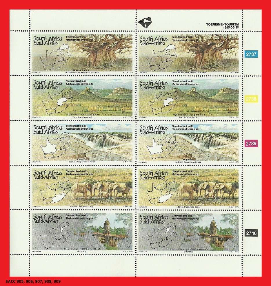 TOURISM SOUTH AFRICA FULL SHEET SACC 905 to 909 1995/06/30