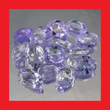 TANZANITE PARCEL - 14 x BLUE VIOLET OVAL FACET - 3.67cts