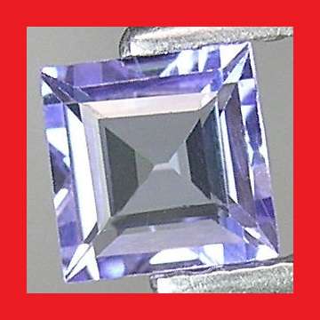 TANZANITE - PURPLE BLUE SQUARE FACET - 0.10cts