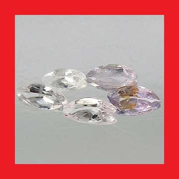 TANZANITE PARCEL - 5 x LIGHT VIOLET MARQUISE CUT - 0.56cts