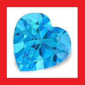 TOPAZ - SWISS BLUE HEART FACET - 1.625cts