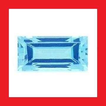 TOPAZ - SKY BLUE BAGUETTE FACET - 0.39cts