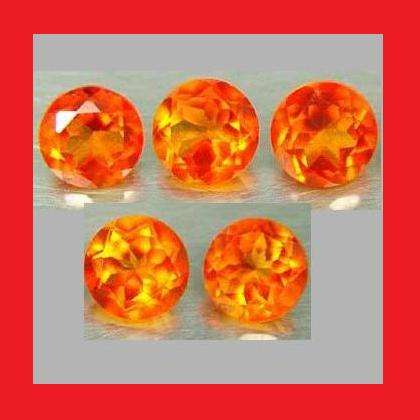 TOPAZ - SCREAMING ORANGE ROUND FACET - 1.65cts