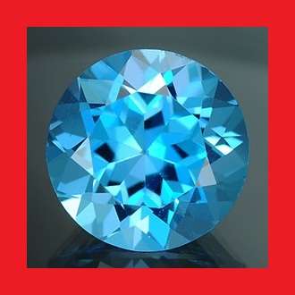 TOPAZ - SWISS BLUE ROUND FACET - 0.925cts