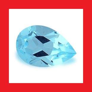 TOPAZ - VIBRANT SKY BLUE PEAR SHAPE - 0.450cts