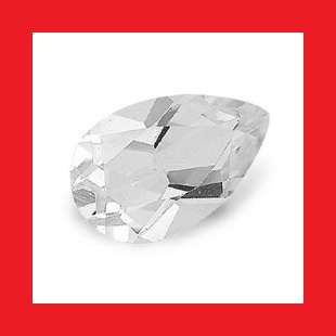 TOPAZ - TOP WHITE PEAR FACET - 0.550cts