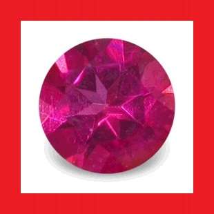 TOPAZ - MYSTIC TOP FLAMINGO PINK ROUND CUT - 0.09cts