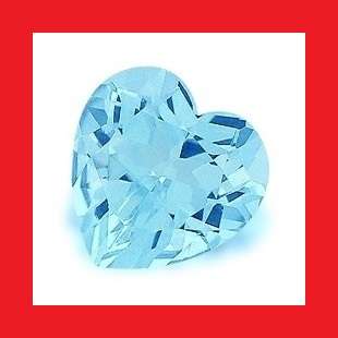 TOPAZ - SKY BLUE HEART FACET - 0.130cts
