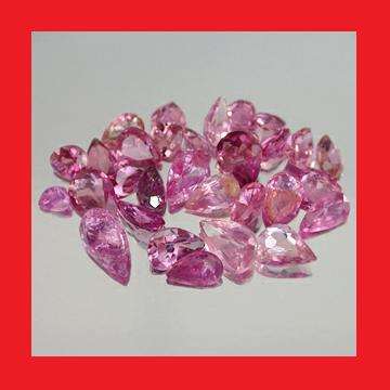 TOURMALINE - HOT PINK PEAR FACET - 0.09cts