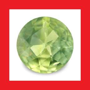 TOURMALINE - FINE LIME GREEN ROUND CUT - 0.145cts