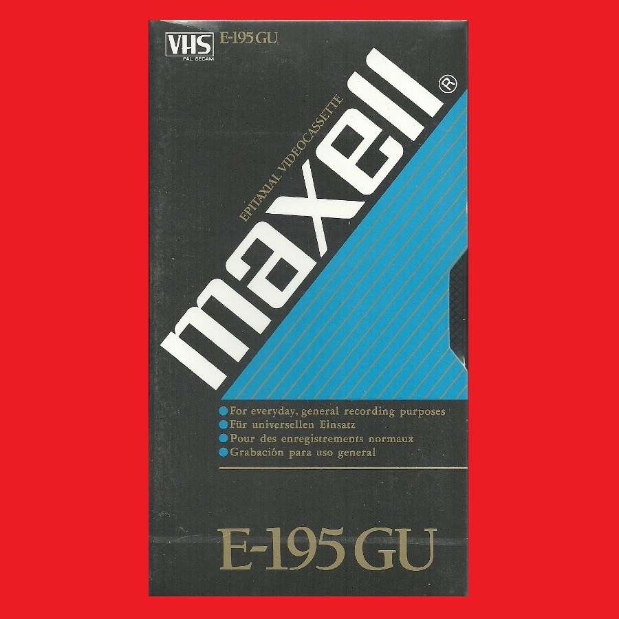 VHS BLANK TAPE MAXELL E-195