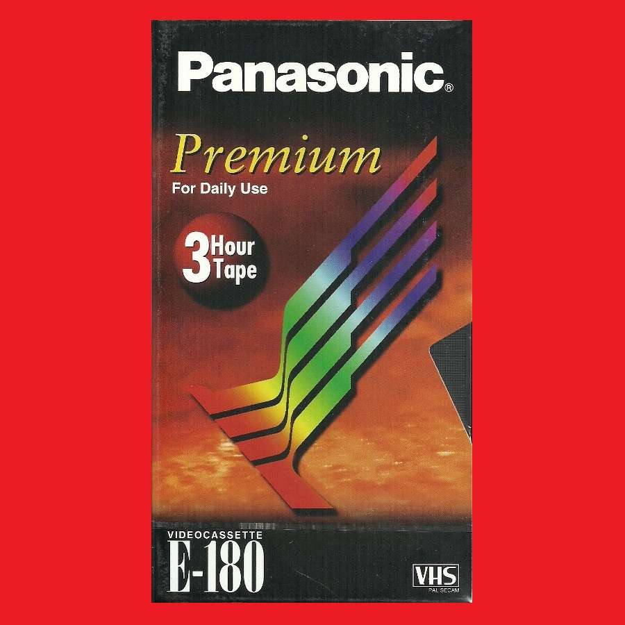 VHS BLANK TAPE PANASONIC PREMIUM E-180