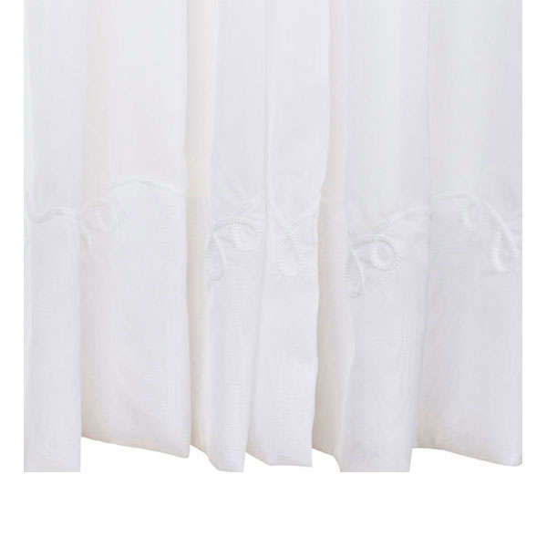 White Cornelly Voile Curtains