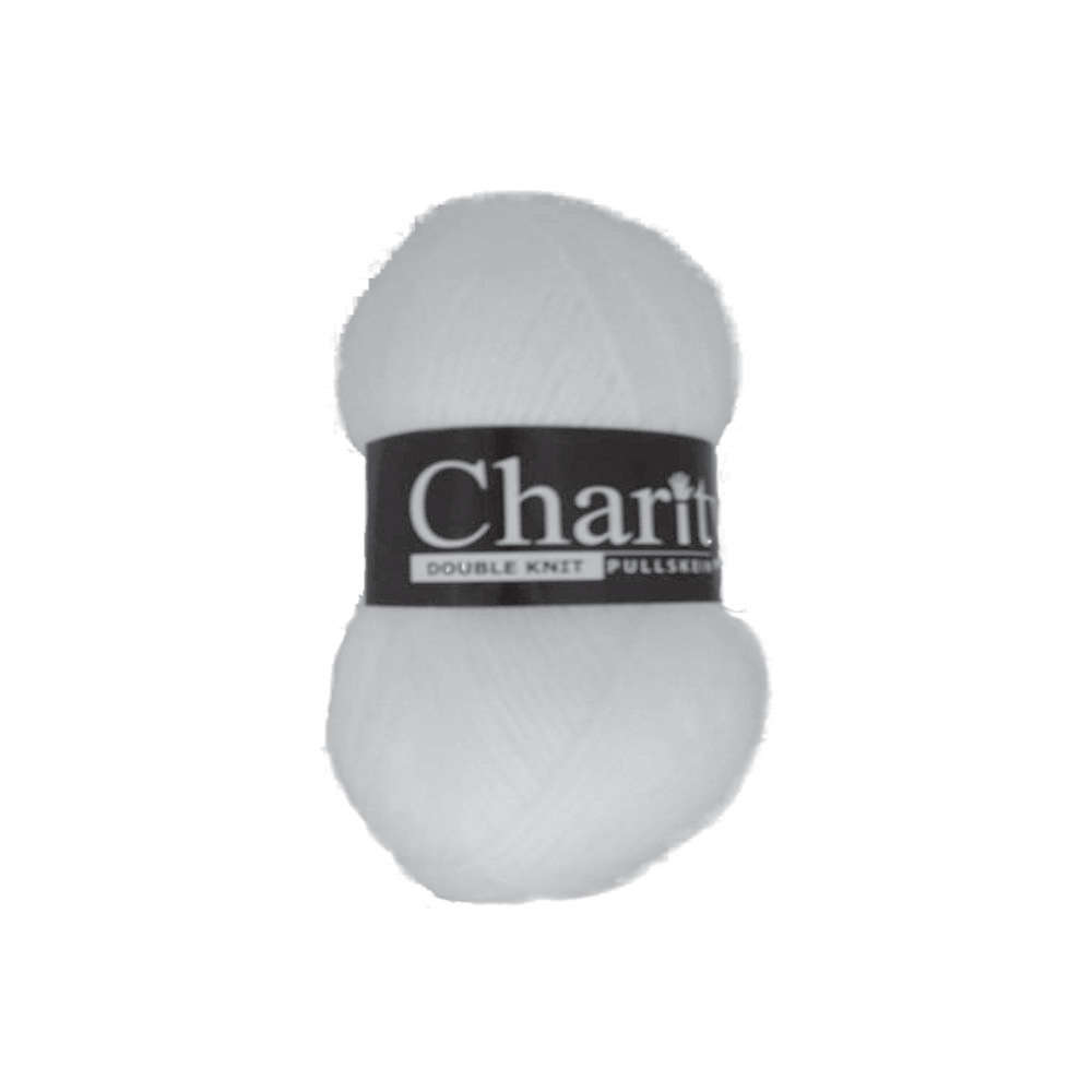 Charity Double Knit Plain 100G Colour 001- White