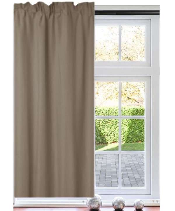 Beige Microfibre Curtain