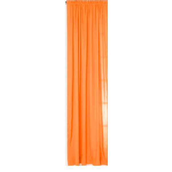 Microfibre Orange 230X218 Taped Curtain *NEW ARRIVAL*