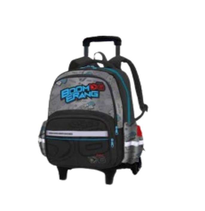 Boomerang Medium Trolley Backpack -Cyan/Grey (S-529)