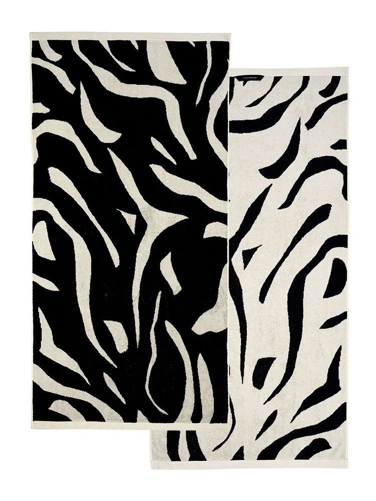 Zeppelin Black Towel Collection