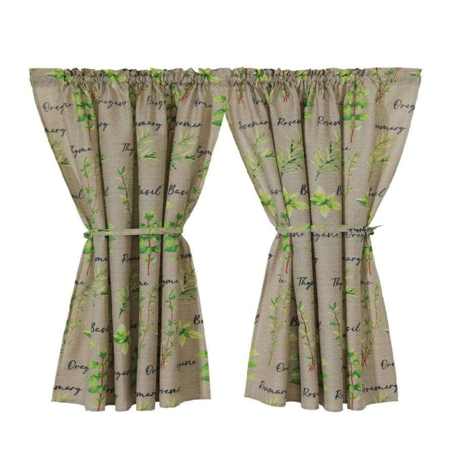 Herb Garden Cafe Curtain (110 X 120cm) 2PC