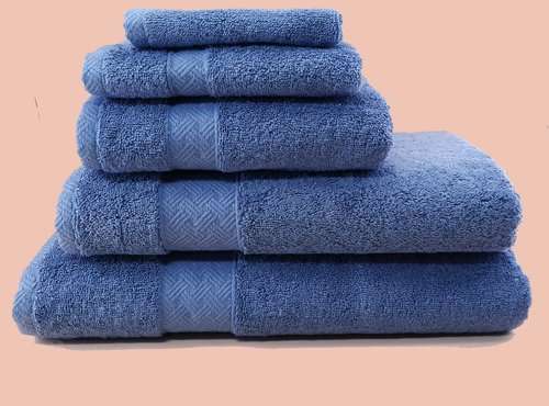Luxury Indulgence 630gsm 100% Cotton Towels - Denim
