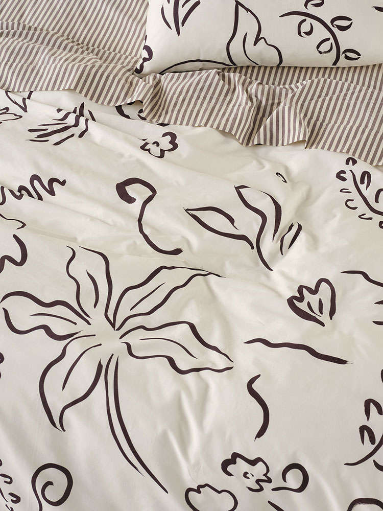 Kenzi Vanilla Duvet Cover Set