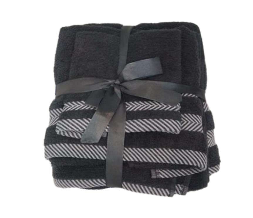 Plush Dark Grey 3PC Towel Set