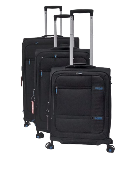 Travel Mate 3pc Trolley Case-Black